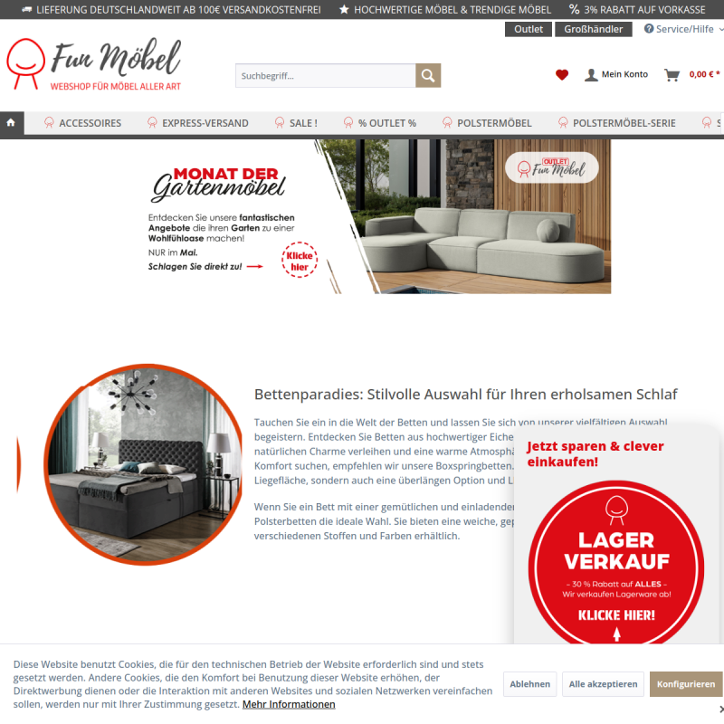 fun-moebel.de Ihr Spezialist für Polstermöbel