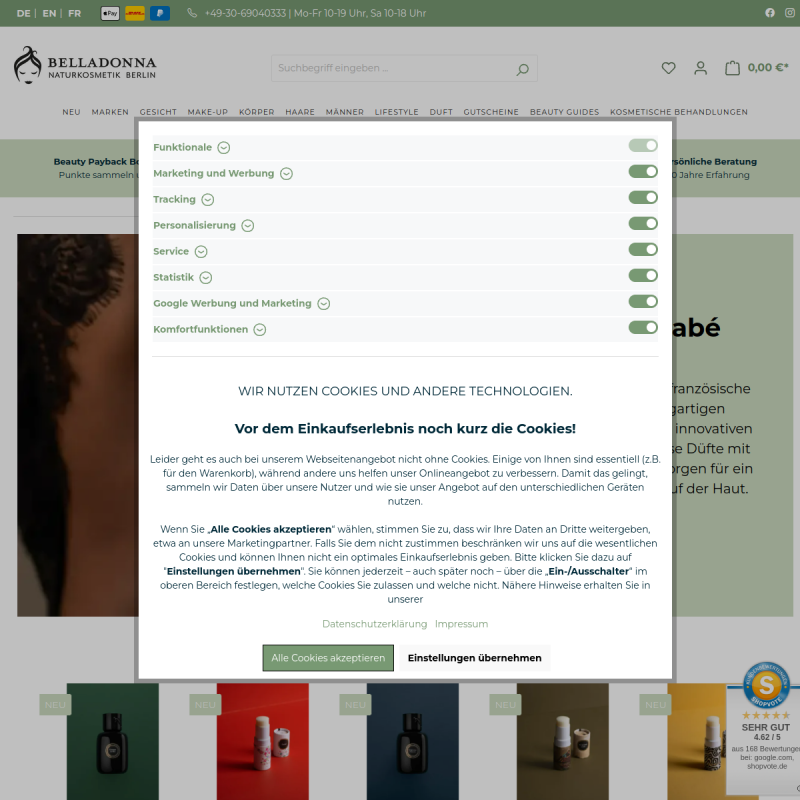 J.F. Schwarzlose Parfums bei Belladonna Naturkosmetik